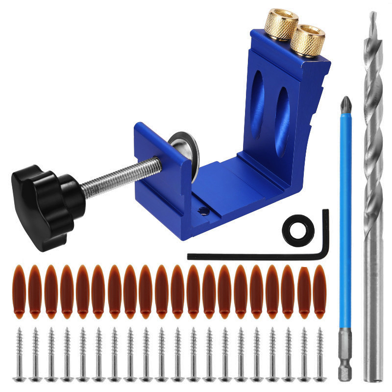 47Pcs Pocket Hole Jig Kit 15 D - Woodworking Hacks recension och pris