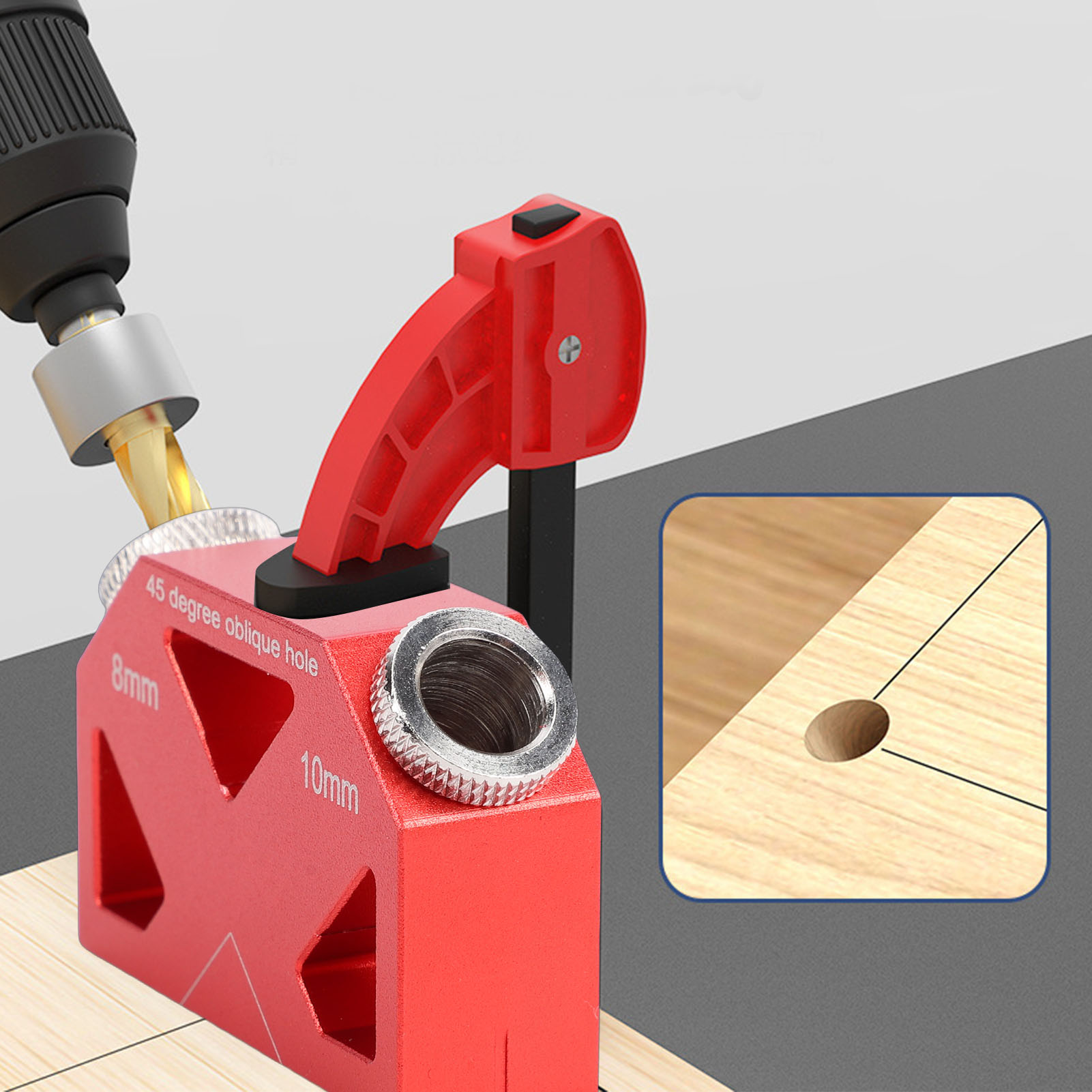 45° Angle Drill Locator Alumin - Woodworking Hacks recension och pris