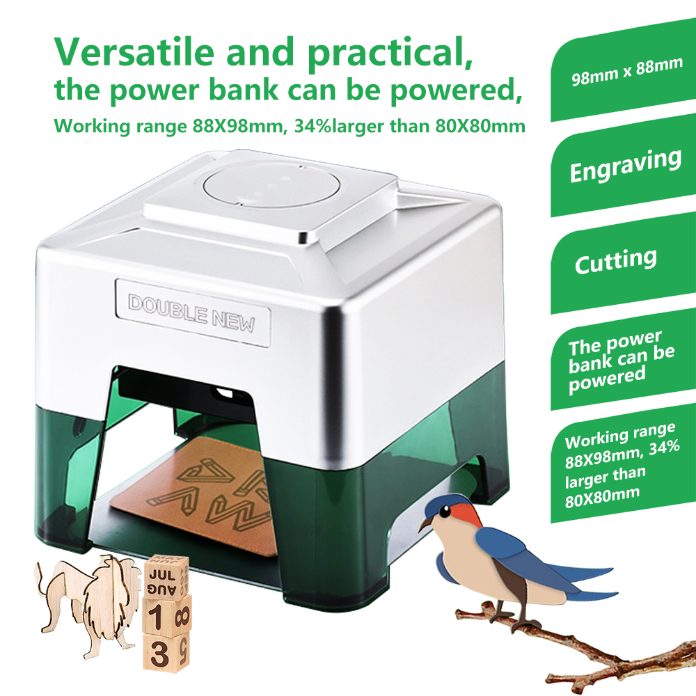 3W Mini Laser Engraver Portabl - Woodworking Logos recension och pris