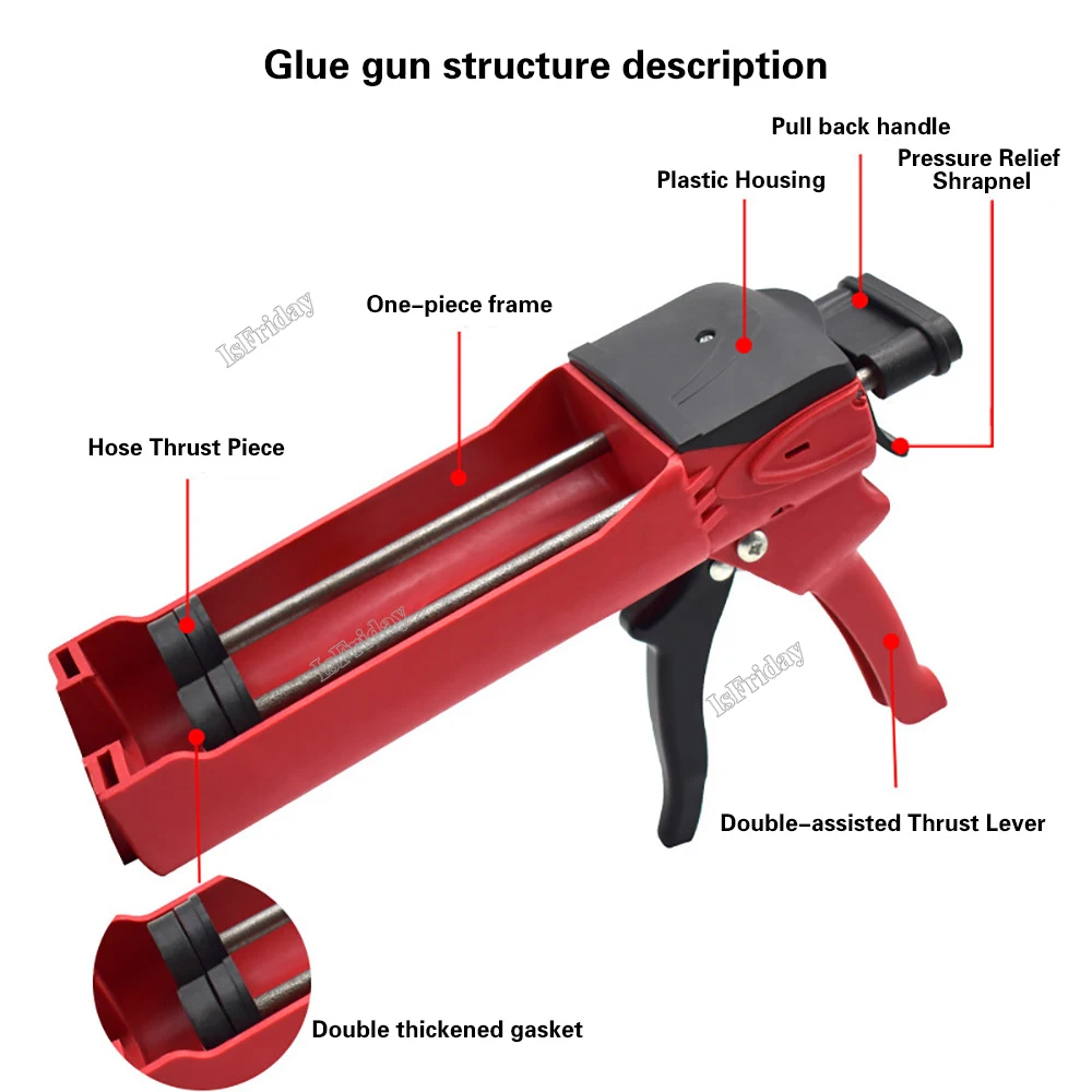 400ml Steel Dual Component Car - Woodworking Glue Applicator recension och pris