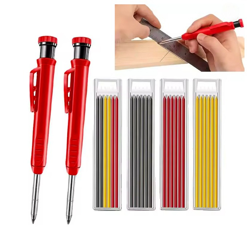 Solid Carpenter Pencil Set Woo - Woodworking Marking Knife recension och pris