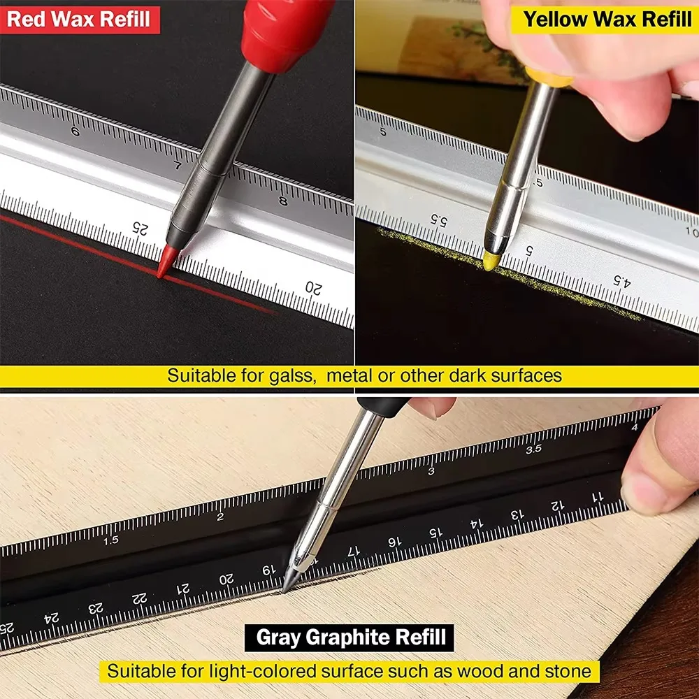 Solid Carpenter Pencil Set Woo - Woodworking Marking Knife recension och pris