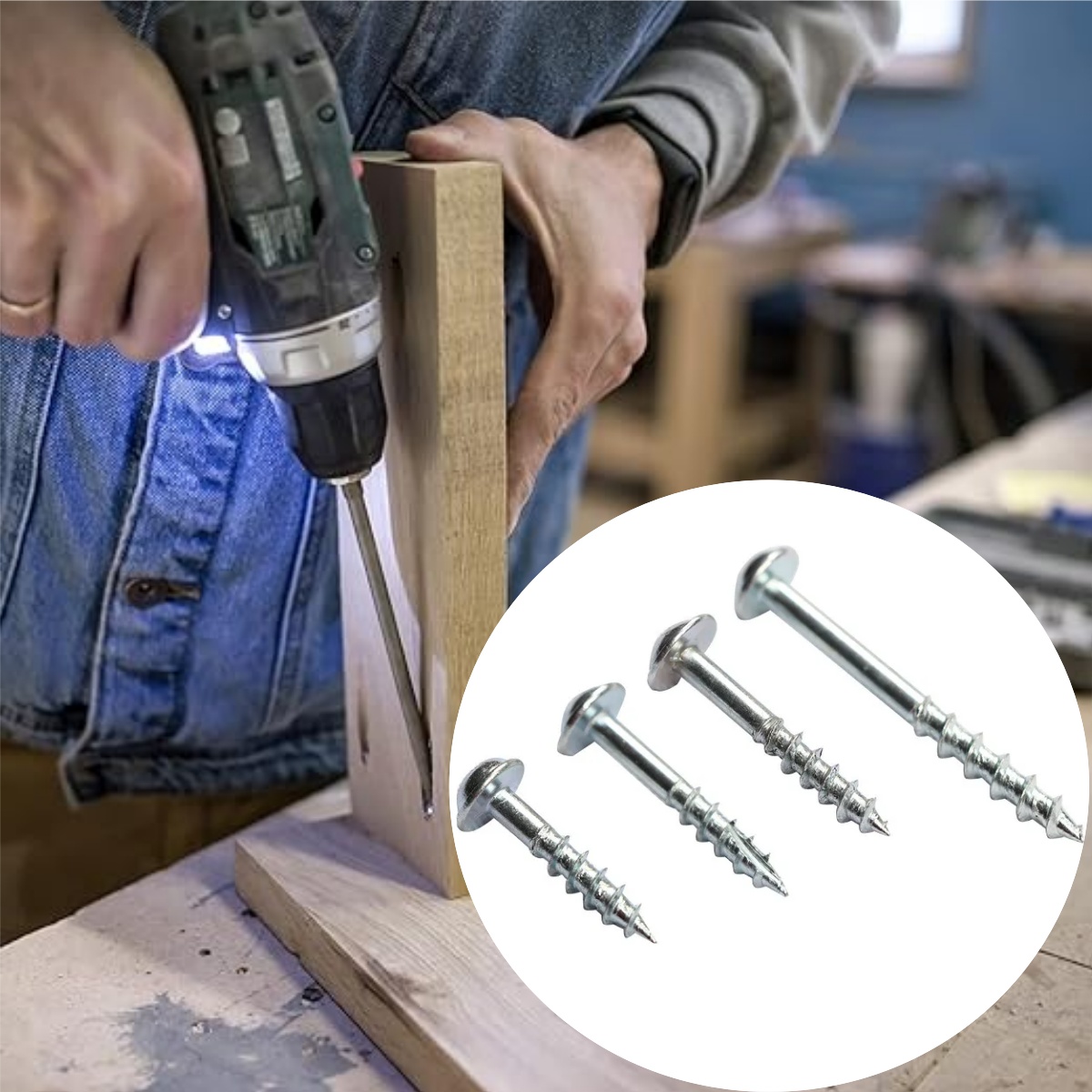 100Pcs Zinc‑Plated Phillips Po - Woodworking Hacks recension och pris