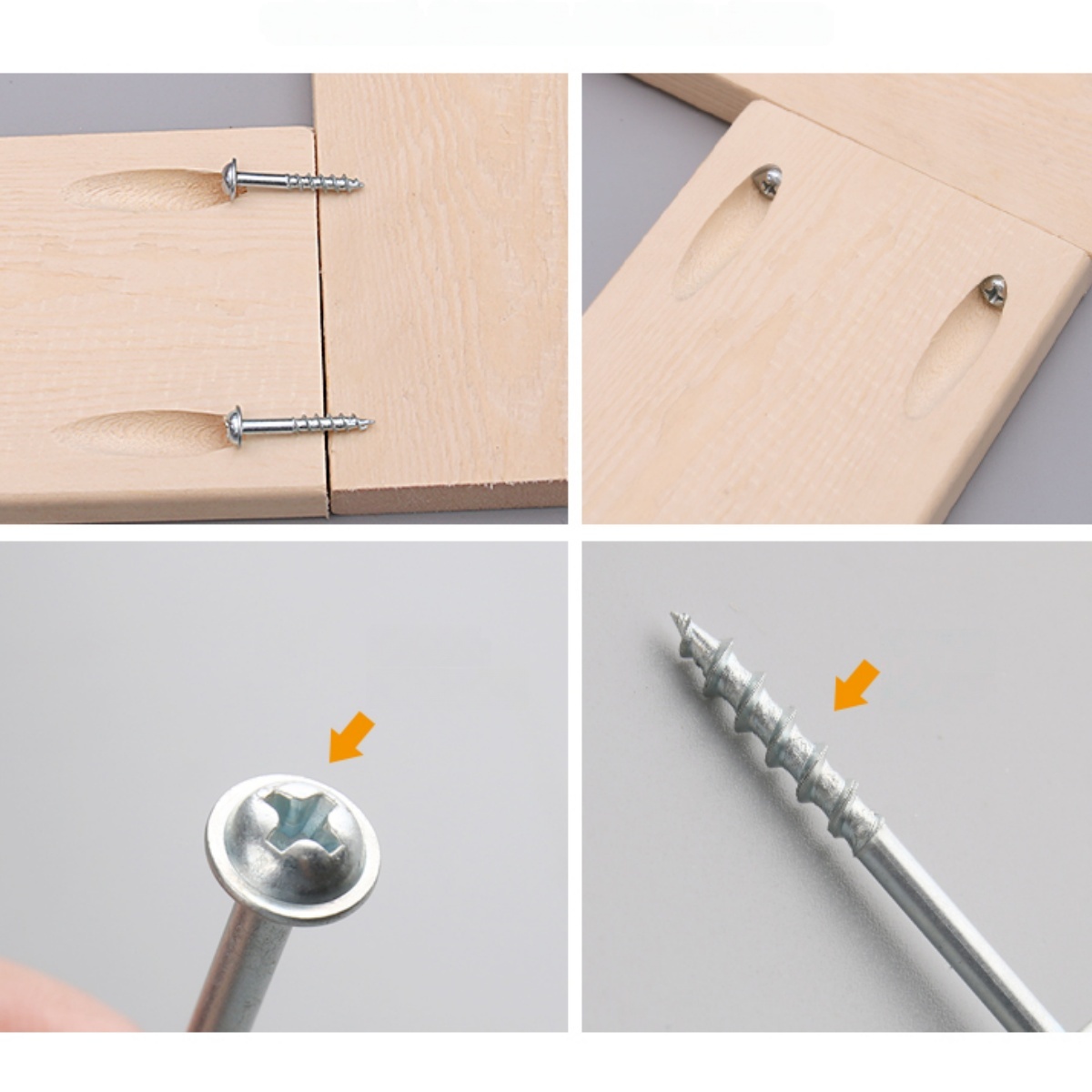 100Pcs Zinc‑Plated Phillips Po - Woodworking Hacks recension och pris