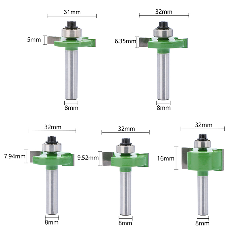 HAMPTON Milling Cutter 8mm Sha - Woodworking Rabbet recension och pris