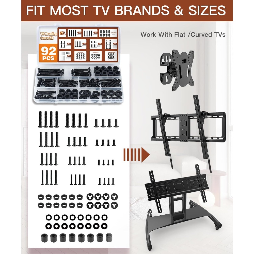 Universal TV Mount Screw Kit 9 - Woodworking Images Free recension och pris